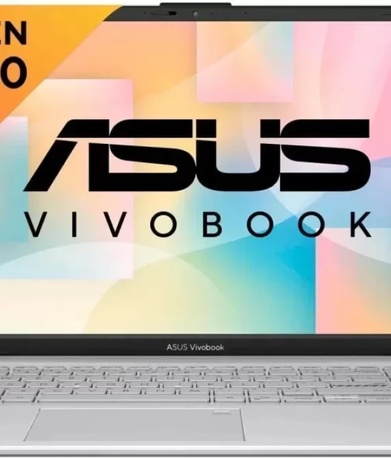 ASUS Vivobook Go 15 E1504FA Thin and Light Laptop, Silver