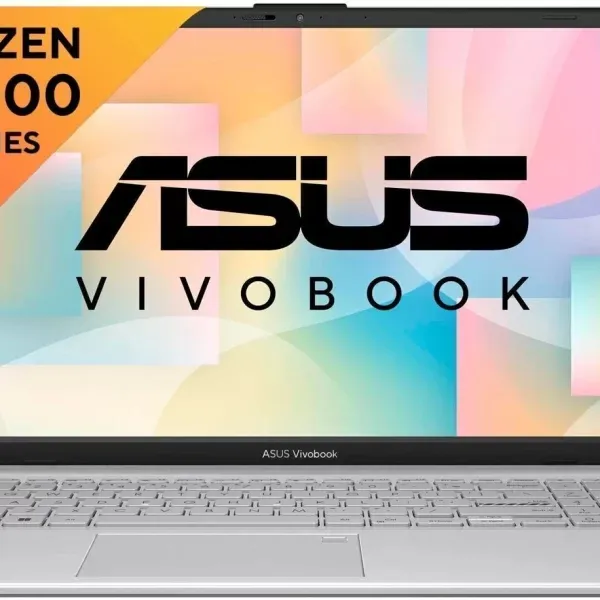 ASUS Vivobook Go 15 E1504FA Thin and Light Laptop, Silver