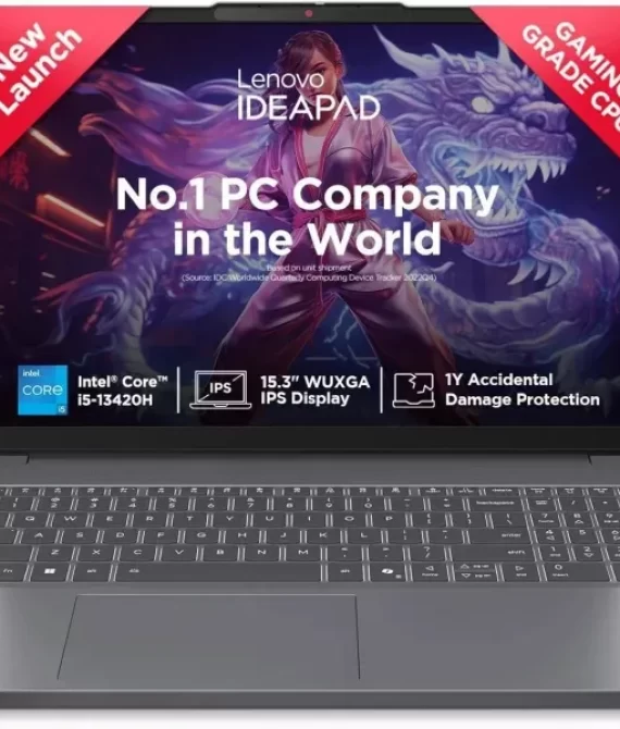 Lenovo IdeaPad Slim 3 15IRH10 Thin and Light Laptop, Luna Grey