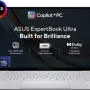 ASUS ExpertBook Ultra Copilot+ PC B9406CAA-TG1334WS Thin and Light Laptop, Morn Grey