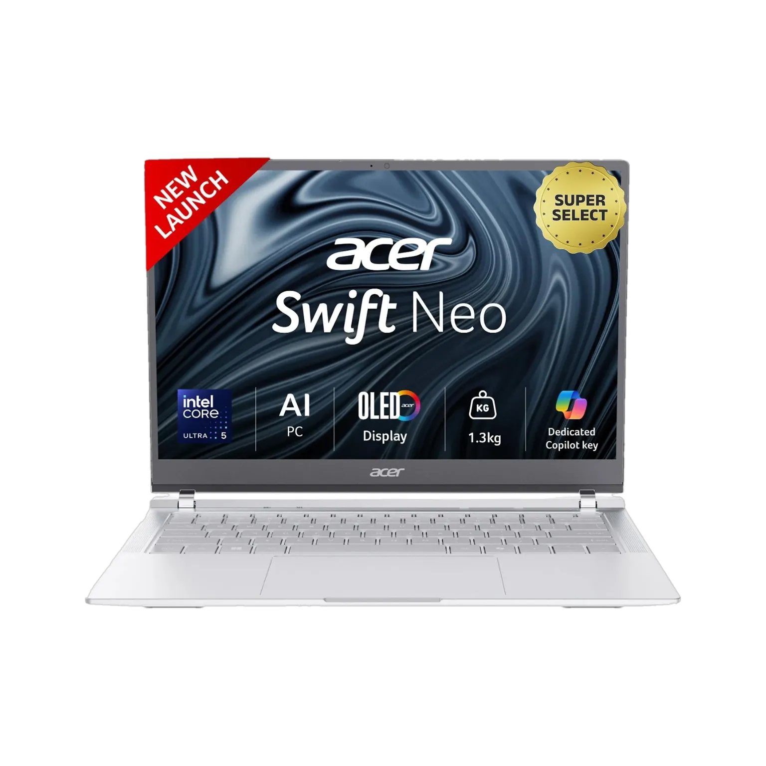 Acer Swift Neo 14 SFN14-54H Thin and Light Laptop, Silver