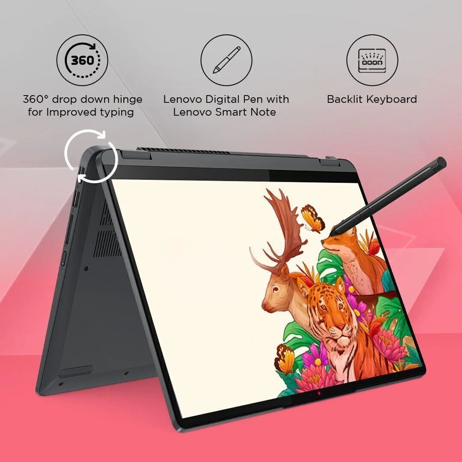 Lenovo Chromebook Duet 11M889 Chromebook, Luna Grey - Image 3