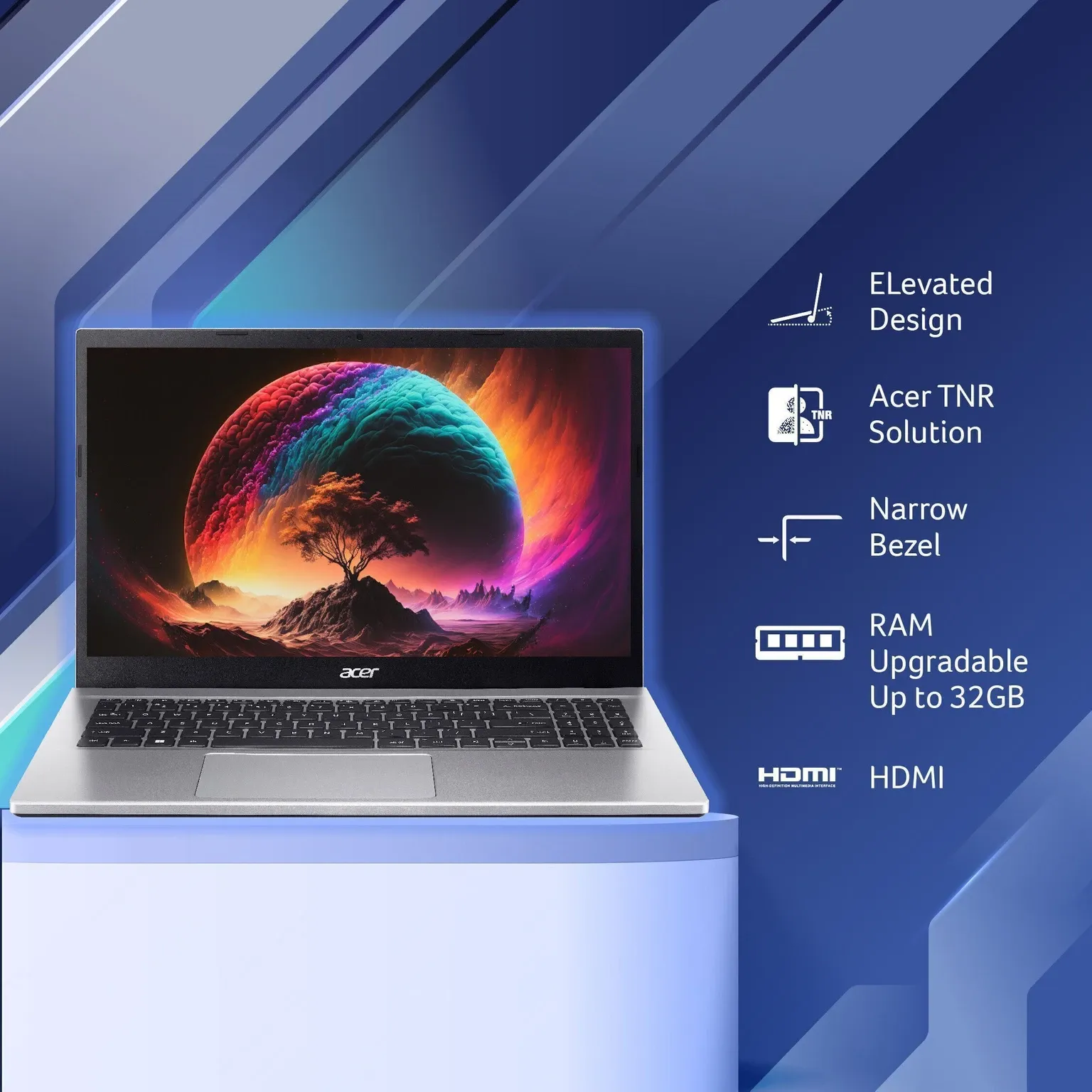 Acer Aspire 3 A315-59 Thin and Light Laptop, Pure Silver - Image 2