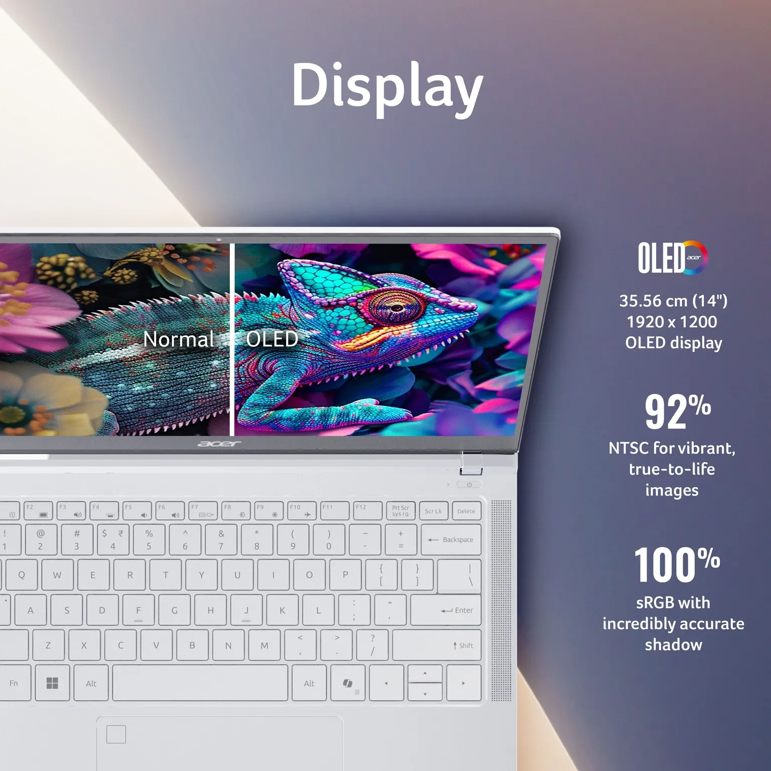 Acer Swift Neo 14 SFN14-54H Thin and Light Laptop, Silver - Image 2