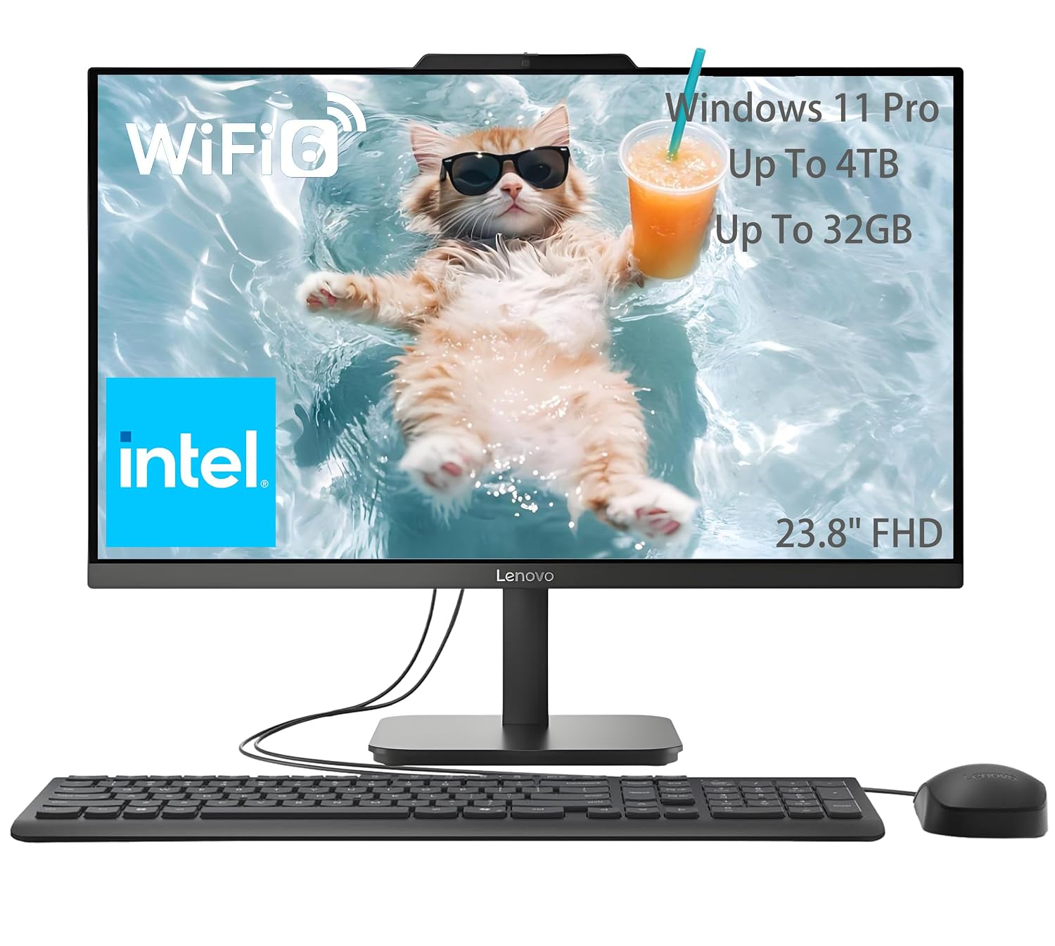 Lenovo 23.8" FHD All-in-One Desktop