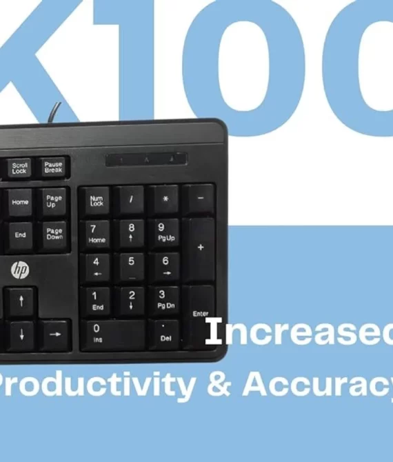 HP K100 Series Wired USB Standard Desktop Keyboard